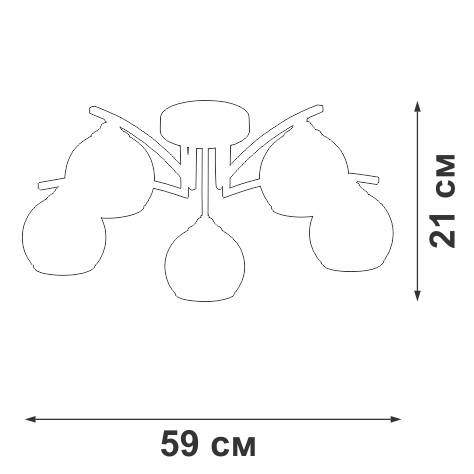 Потолочная люстра Vitaluce V4285-1/5P Потолочная люстра Vitaluce V4285-1/5P
