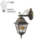 Уличный настенный светильник с лампочкой Favourite Zagreb 1805-1W+Lamps А60