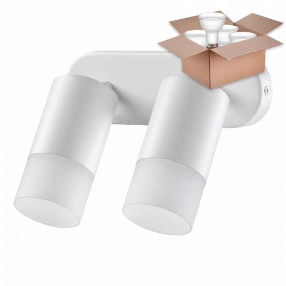 Спот с лампочками Novotech Flax 370738+Lamps Gu10 Спот с лампочками Novotech Flax 370738+Lamps Gu10