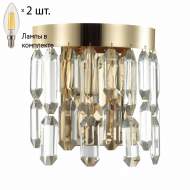 Бра с лампочками Odeon Light Dakisa 4986/2W+Lamps E14 Свеча Бра с лампочками Odeon Light Dakisa 4986/2W+Lamps E14 Свеча