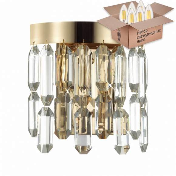 Бра с лампочками Odeon Light Dakisa 4986/2W+Lamps E14 Свеча Бра с лампочками Odeon Light Dakisa 4986/2W+Lamps E14 Свеча