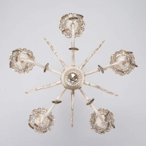 3281/5 Люстра хрустальная Eurosvet 3281 белый с золотом/тонированный хрусталь Strotskis