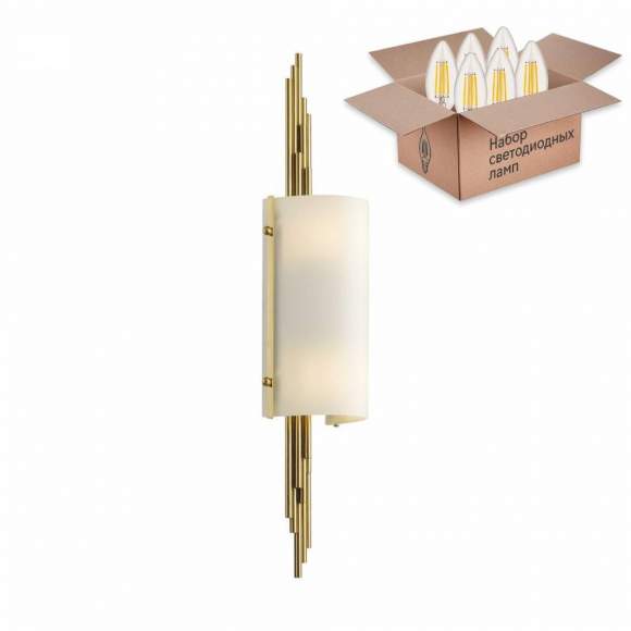 Бра Odeon Margaret с лампочками 5415/2W+Lamps E27 Свеча