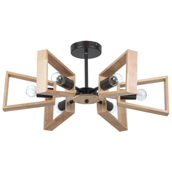 Потолочная люстра на штанге Arte Lamp Brussels с поддержкой Алиса A8030PL-6BK-A