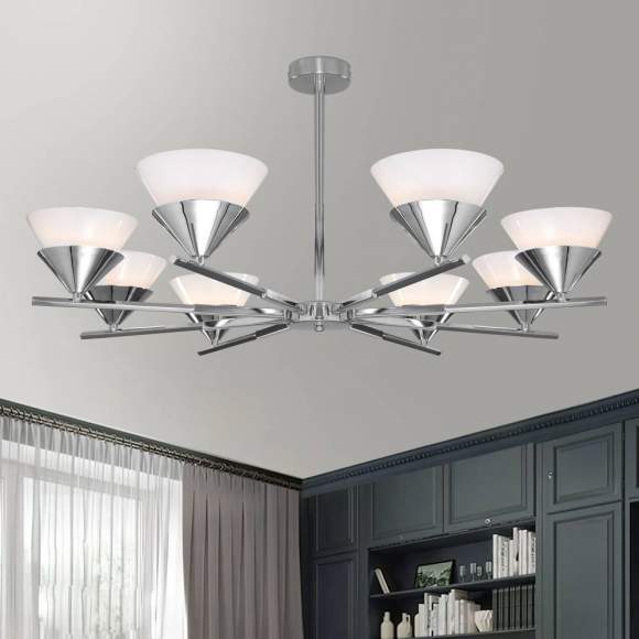 Потолочная люстра ЕВРОСВЕТ Rylee 70138/8 хром (a057600)