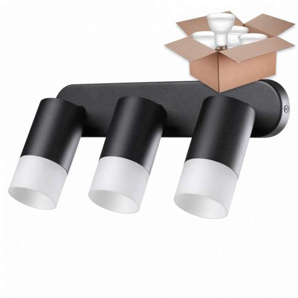 Спот с лампочками Novotech Flax 370739+Lamps Gu10 Спот с лампочками Novotech Flax 370739+Lamps Gu10