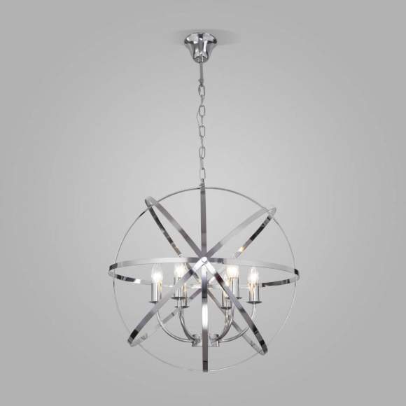 Подвесная люстра Eurosvet Santi 60139/6 хром Подвесная люстра Eurosvet Santi 60139/6 хром