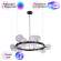 Подвесная люстра Crystal Lux с поддержкой Маруся AGATA SP15 V2 BLACK/TRANSPARENTE-М