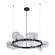 Подвесная люстра Crystal Lux с поддержкой Маруся AGATA SP15 V2 BLACK/TRANSPARENTE-М