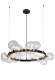 Подвесная люстра Crystal Lux с поддержкой Маруся AGATA SP15 V2 BLACK/TRANSPARENTE-М
