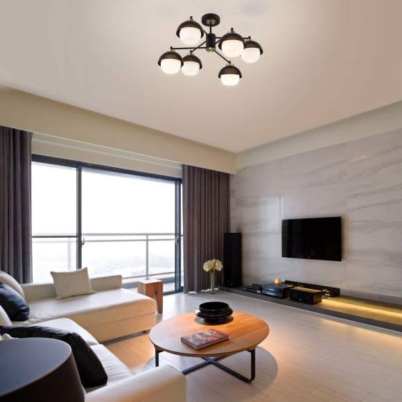 Потолочная люстра Евросвет Nocciola 70106/6 черный a044934