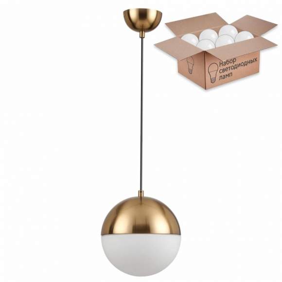 Светильник с лампочкой Odeon Light Pinga 4960/1A+Lamps