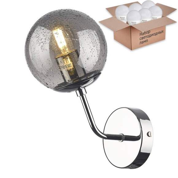 Бра с лампочкой Velante 245-101-01+Lamps E27 P45 Бра с лампочкой Velante 245-101-01+Lamps E27 P45