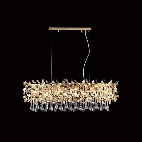 Подвесная люстра Crystal Lux с лампочками Romeo SP8 Gold L1000+Lamps E14 P45 Подвесная люстра Crystal Lux с лампочками Romeo SP8 Gold L1000+Lamps E14 P45