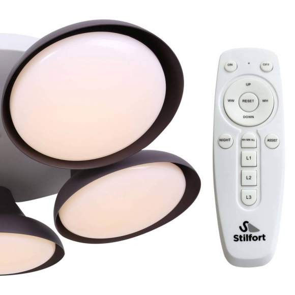 Люстра потолочная светодиодная с пультом ДУ Graves Stilfort 2081/08/05C