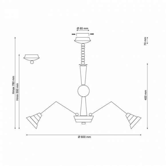 Natura 072.6 LED Подвесная люстра Lucia Tucci