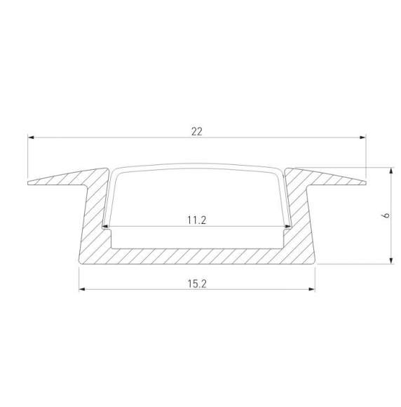 2м. Встраиваемый алюминиевый профиль для светодиодной ленты Elektrostandard LL-2-ALP007 (a053622) 2м. Встраиваемый алюминиевый профиль для светодиодной ленты Elektrostandard LL-2-ALP007 (a053622)
