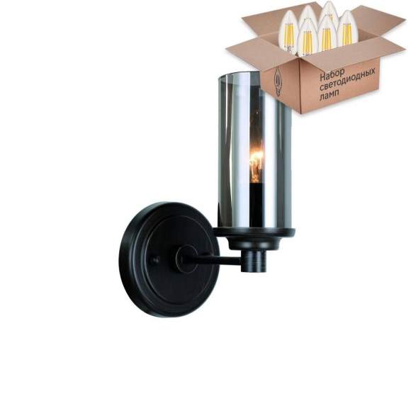 Бра с лампочкой Favourite Kiara 2057-1W+Lamps E14 Свеча