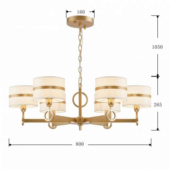 Подвесная люстра с лампочками Favourite Mateo 2634-6P+Lamps E14 Свеча Подвесная люстра с лампочками Favourite Mateo 2634-6P+Lamps E14 Свеча