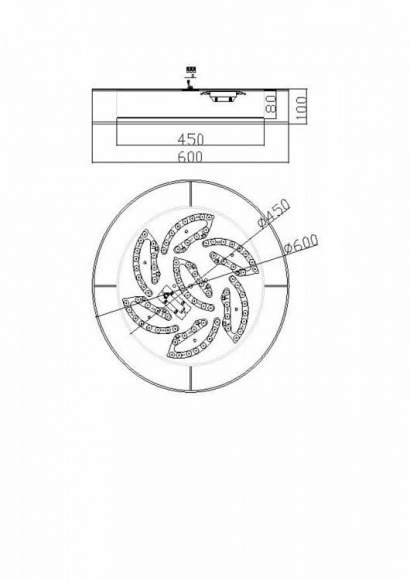 Потолочный светильник FREYA Zoticus FR6005CL-L48G Потолочный светильник FREYA Zoticus FR6005CL-L48G