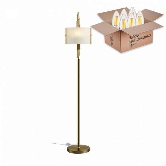 Торшер Odeon Margaret с лампочками 5415/3F+Lamps E27 Свеча Торшер Odeon Margaret с лампочками 5415/3F+Lamps E27 Свеча