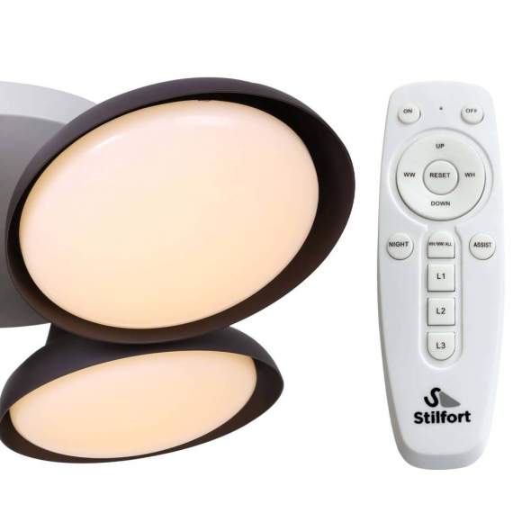 Люстра потолочная светодиодная с пультом ДУ Graves Stilfort 2081/08/04C