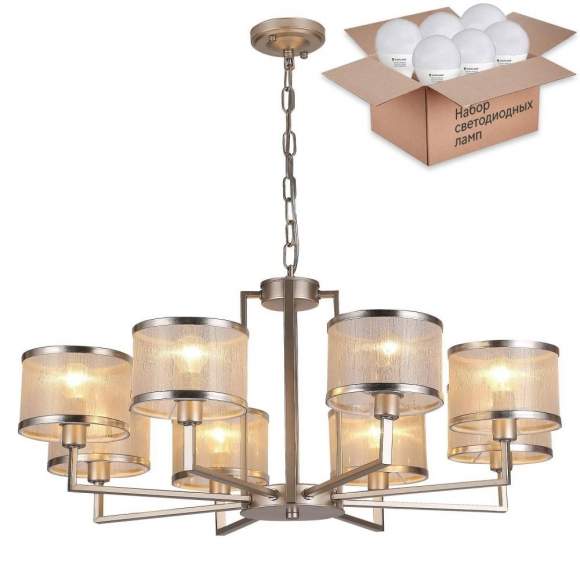 Подвесная люстра F-Promo Bonbon с лампочками 2487-8P+Lamps E14 P45 Подвесная люстра F-Promo Bonbon с лампочками 2487-8P+Lamps E14 P45