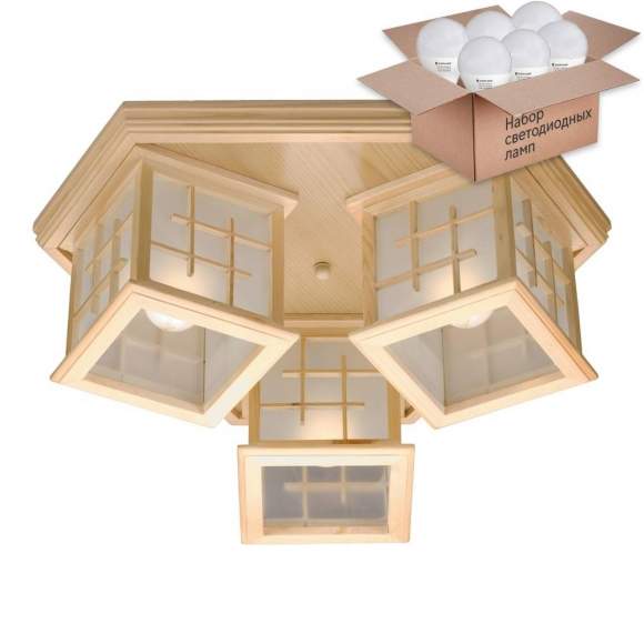 Потолочный светильник с лампочками Velante 592-717-03+Lamps E27 P45 Потолочный светильник с лампочками Velante 592-717-03+Lamps E27 P45