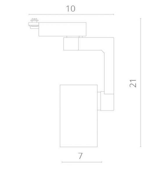 Однофазный LED светильник 20W 4000К для трека Arte Lamp Traccia A2320PL-1WH