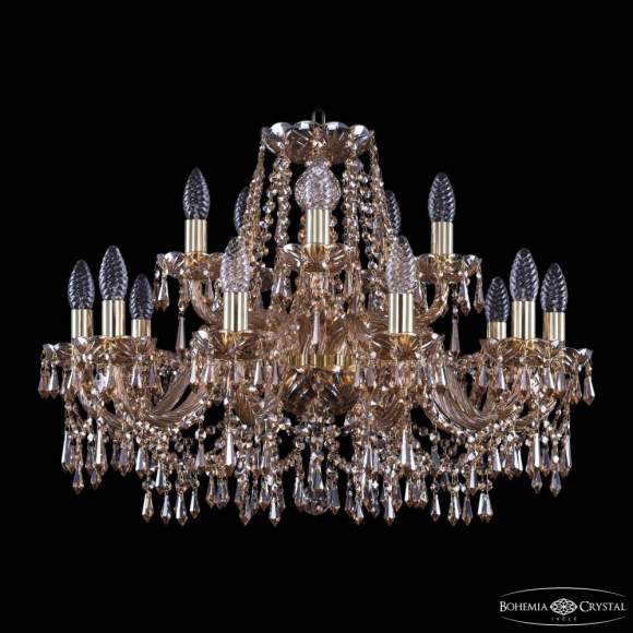 Люстра подвесная Bohemia Ivele Crystal 1403/10+5/240 G M721