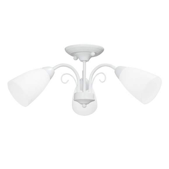 Потолочная люстра белого цвета с 3 плафонами Vitaluce V3499-0/3PL