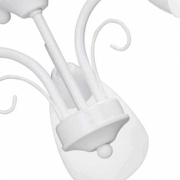 Потолочная люстра белого цвета с 3 плафонами Vitaluce V3499-0/3PL Потолочная люстра белого цвета с 3 плафонами Vitaluce V3499-0/3PL