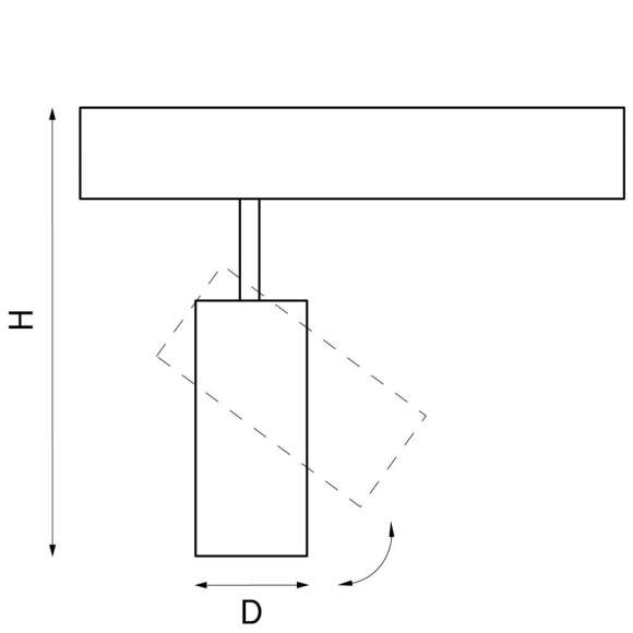 Однофазный LED светильник 20W 3000-6000К для трека Teta Lightstar 205037 Однофазный LED светильник 20W 3000-6000К для трека Teta Lightstar 205037