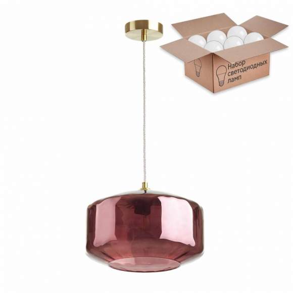 Подвесной светильник с лампочкой Odeon Light Binga 4782/1+Lamps А60