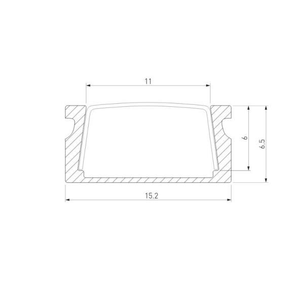 2м. Накладной алюминиевый профиль для светодиодной ленты Elektrostandard LL-2-ALP006 (a053621) 2м. Накладной алюминиевый профиль для светодиодной ленты Elektrostandard LL-2-ALP006 (a053621)