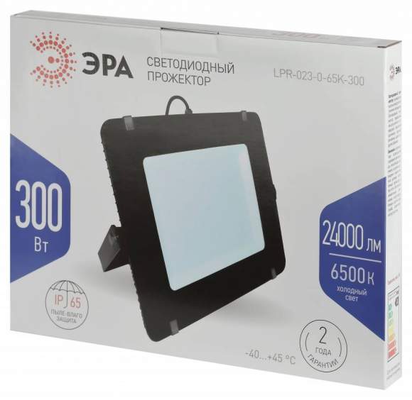 Прожектор светодиодный уличный Эра LPR-023-0-65K-300 (Б0050955) Прожектор светодиодный уличный Эра LPR-023-0-65K-300 (Б0050955)