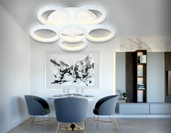 Потолочная дммируемая люстра с пультом ДУ Ambrella light Original FA9531 Потолочная дммируемая люстра с пультом ДУ Ambrella light Original FA9531