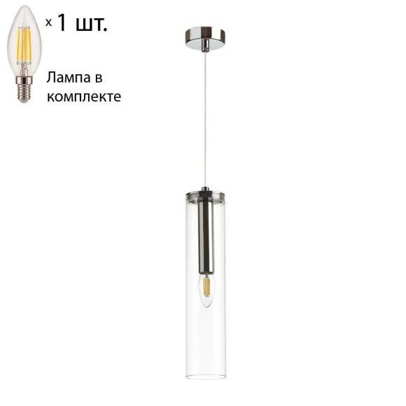 Подвесной светильник с лампочкой Odeon Light Klum 4695/1+Lamps E14 Свеча