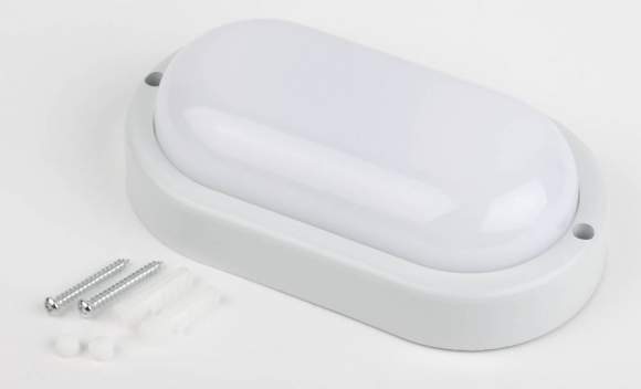 Cветильник светодиодный IP65 8Вт 760Лм 4000К ОВАЛ ЖКХ LED SPB-202-0-40K-008 ЭРА (40/960) Б0047617