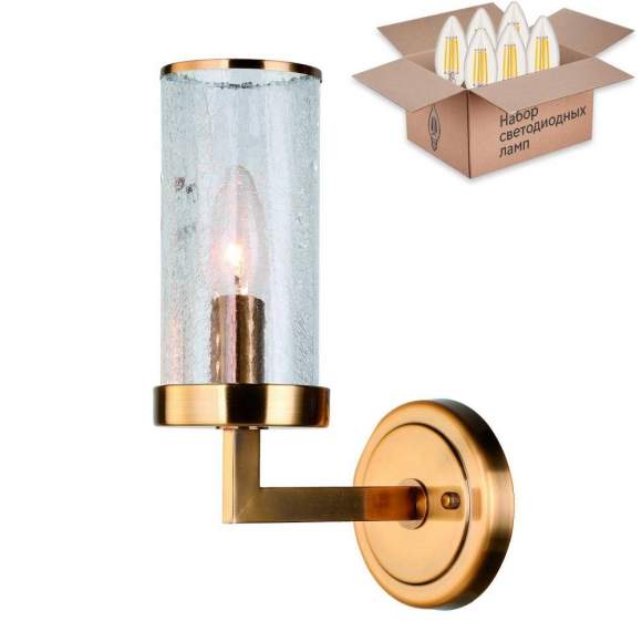 Бра с лампочкой Favourite Assembly 2060-1W+Lamps E14 Свеча Бра с лампочкой Favourite Assembly 2060-1W+Lamps E14 Свеча