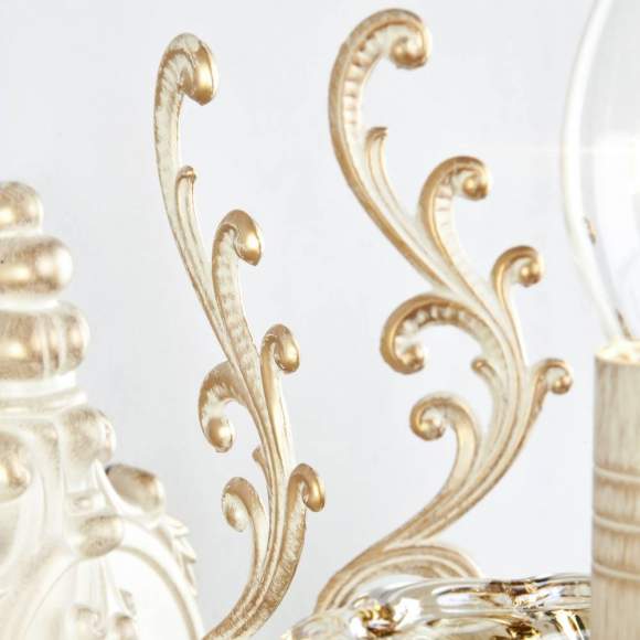 3281/2 Бра с хрусталем Eurosvet 3281 белый с золотом/тонированный хрусталь Strotskis 3281/2 Бра с хрусталем Eurosvet 3281 белый с золотом/тонированный хрусталь Strotskis