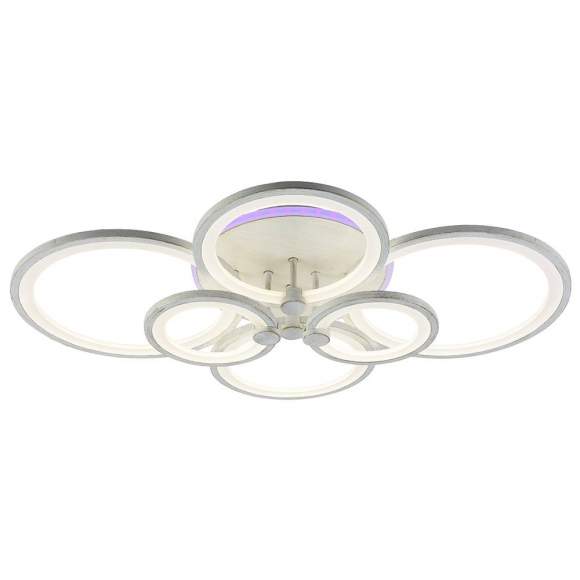 Светодиодная диммируемая люстра с ПДУ Profit Light 8077/6 PGD 168W+8W RGB Светодиодная диммируемая люстра с ПДУ Profit Light 8077/6 PGD 168W+8W RGB