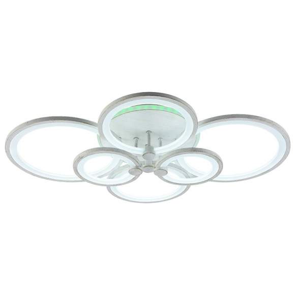 Светодиодная диммируемая люстра с ПДУ Profit Light 8077/6 PGD 168W+8W RGB Светодиодная диммируемая люстра с ПДУ Profit Light 8077/6 PGD 168W+8W RGB