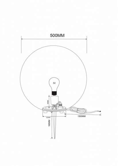 Ландшафтный светильник Erda Maytoni O594FL-01W1