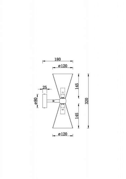 Бра Maytoni Vesper MOD108WL-02GB Бра Maytoni Vesper MOD108WL-02GB