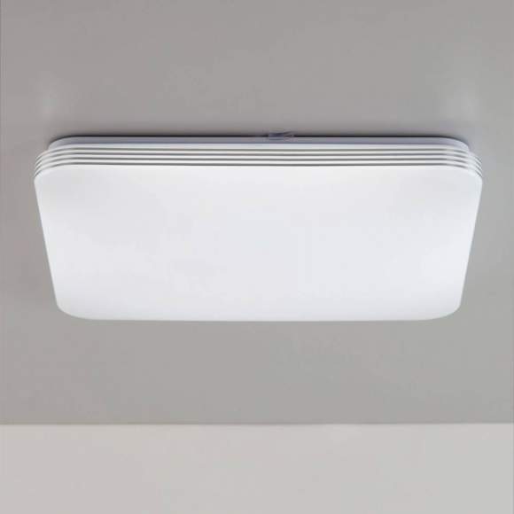 Потолочный светодиодный светильник с пультом ДУ (инфракрасный) и RGB подсветкой Citilux Симпла CL714K680G