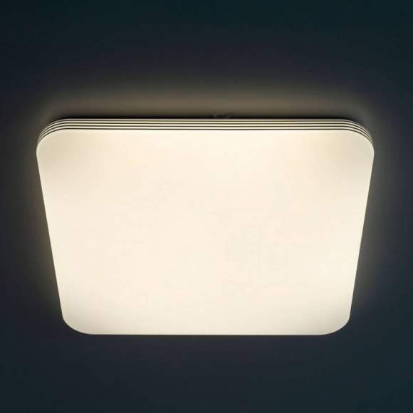 Потолочный светодиодный светильник с пультом ДУ (инфракрасный) и RGB подсветкой Citilux Симпла CL714K680G