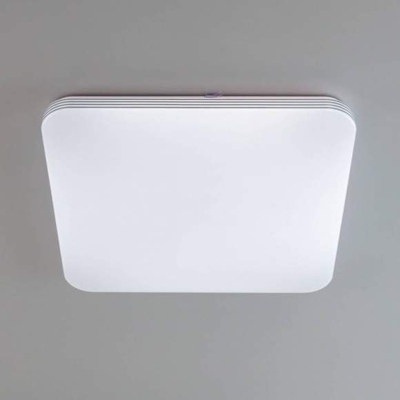 Потолочный светодиодный светильник с пультом ДУ (инфракрасный) и RGB подсветкой Citilux Симпла CL714K680G