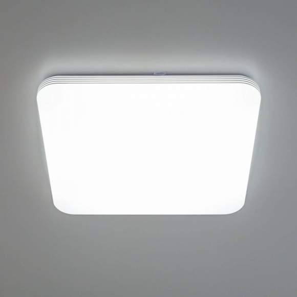 Потолочный светодиодный светильник с пультом ДУ (инфракрасный) и RGB подсветкой Citilux Симпла CL714K680G