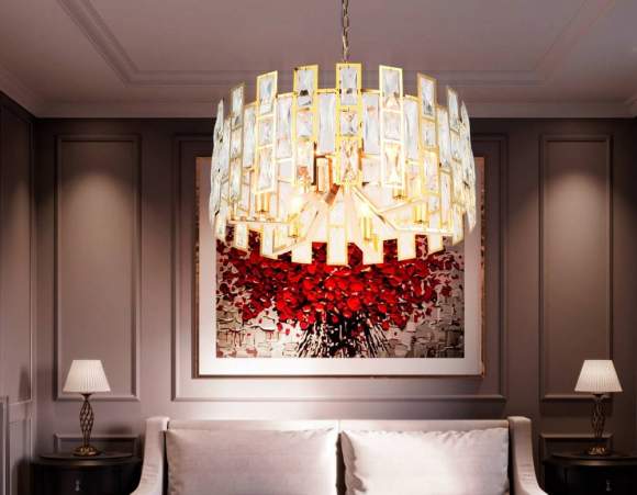 Подвесная люстра Ambrella light TR5061/6 GD/CL Подвесная люстра Ambrella light TR5061/6 GD/CL